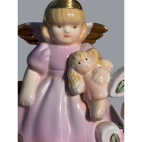 Russ Berrie Ceramic Third Birthday Angel Figurine vintage - Picture 7 of 13